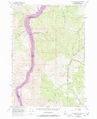 Olds Ferry NW 1952 topographic map thumbnail