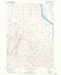 Opalene Gulch 1957 topographic map thumbnail