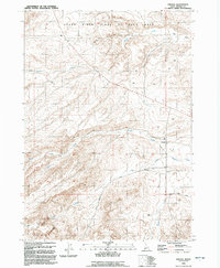 Oreana 1992 topographic map thumbnail
