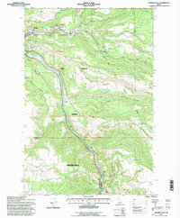 Orofino East 1994 topographic map thumbnail
