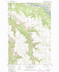 Orofino West 1984 topographic map thumbnail