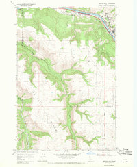 Orofino West 1967 topographic map thumbnail
