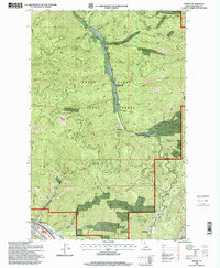 Osburn 1996 topographic map thumbnail