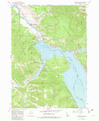 Palisades Dam 1966 topographic map thumbnail