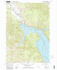 Palisades Dam 1966 topographic map thumbnail