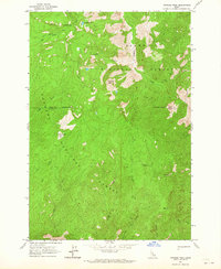 Papoose Peak 1962 topographic map thumbnail