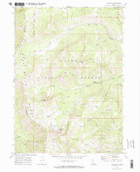 Paris Peak 1969 topographic map thumbnail