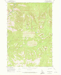 Parks Peak 1969 topographic map thumbnail