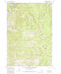 Parks Peak 1969 topographic map thumbnail