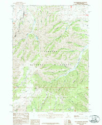 Paul Reservoir 1987 topographic map thumbnail