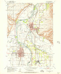 Payette 1951 topographic map thumbnail