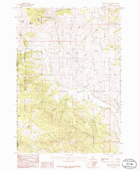 Peck Mountain 1986 topographic map thumbnail