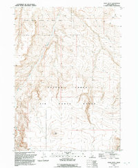 Pence Butte 1992 topographic map thumbnail