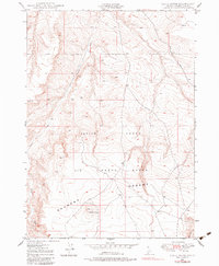 Pence Butte 1976 topographic map thumbnail