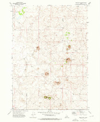 Pine Butte 1972 topographic map thumbnail