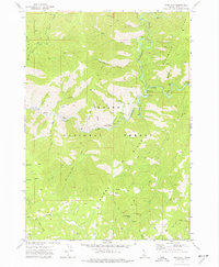 Pine Flat 1972 topographic map thumbnail