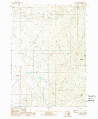Piute Butte 1989 topographic map preview
