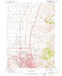 Pocatello North 1971 topographic map thumbnail