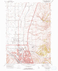 Pocatello North 1971 topographic map thumbnail