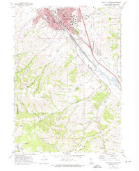 Pocatello South 1971 topographic map thumbnail