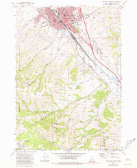 Pocatello South 1971 topographic map thumbnail