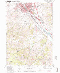 Pocatello South 1971 topographic map thumbnail