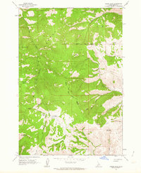 Poison Peak 1962 topographic map thumbnail