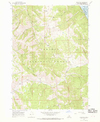 Poker Peak 1966 topographic map thumbnail