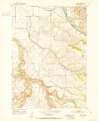 Poplar 1951 topographic map thumbnail