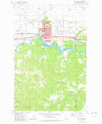 Post Falls 1981 topographic map thumbnail