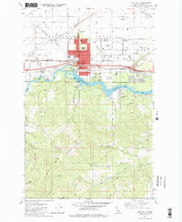 Post Falls 1981 topographic map thumbnail