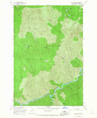 Pot Mountain 1965 topographic map thumbnail