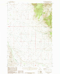 Powderhorn Gulch 1987 topographic map thumbnail