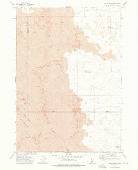 Pratt Butte 1972 topographic map thumbnail