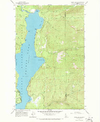 Priest Lake NE 1967 topographic map thumbnail