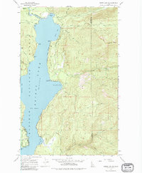 Priest Lake NE 1967 topographic map thumbnail