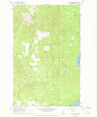 Priest Lake NW 1967 topographic map thumbnail