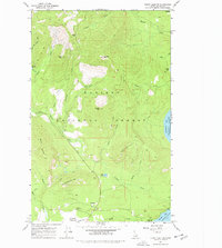 Priest Lake NW 1967 topographic map thumbnail