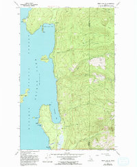 Priest Lake SE 1967 topographic map thumbnail