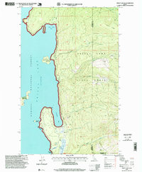 Priest Lake SE 1996 topographic map thumbnail