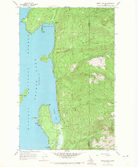 Priest Lake SE 1967 topographic map thumbnail