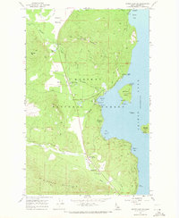 Priest Lake SW 1967 topographic map thumbnail