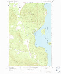 Priest Lake SW 1967 topographic map thumbnail