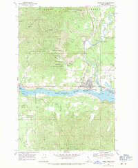 Priest River 1968 topographic map thumbnail