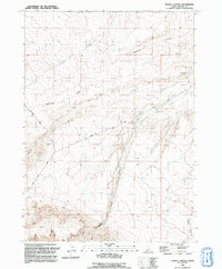 Purjue Canyon 1992 topographic map thumbnail