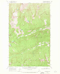 Pyramid Peak 1969 topographic map thumbnail