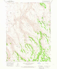 Rams Horn Ridge 1965 topographic map thumbnail
