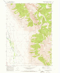Ramshorn Canyon 1969 topographic map thumbnail