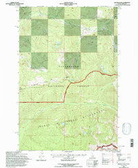 Ranger Peak 1994 topographic map thumbnail