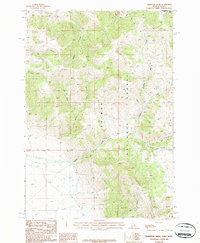 Reservoir Creek 1987 topographic map preview